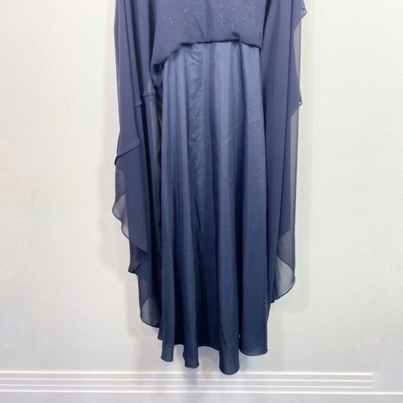 Mori Lee Sheer Beaded Bridesmaid Dress Gown Formal Black Tie Style 21506 Size 6 - Picture 15 of 15